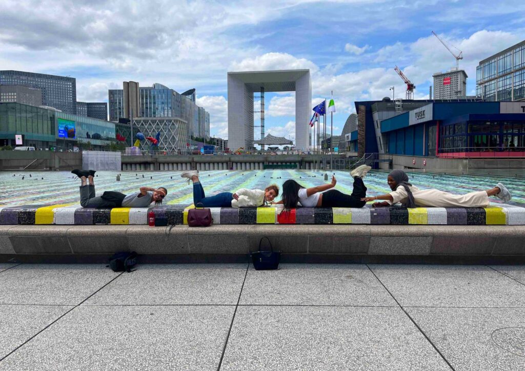 Activité de team building à la Défense