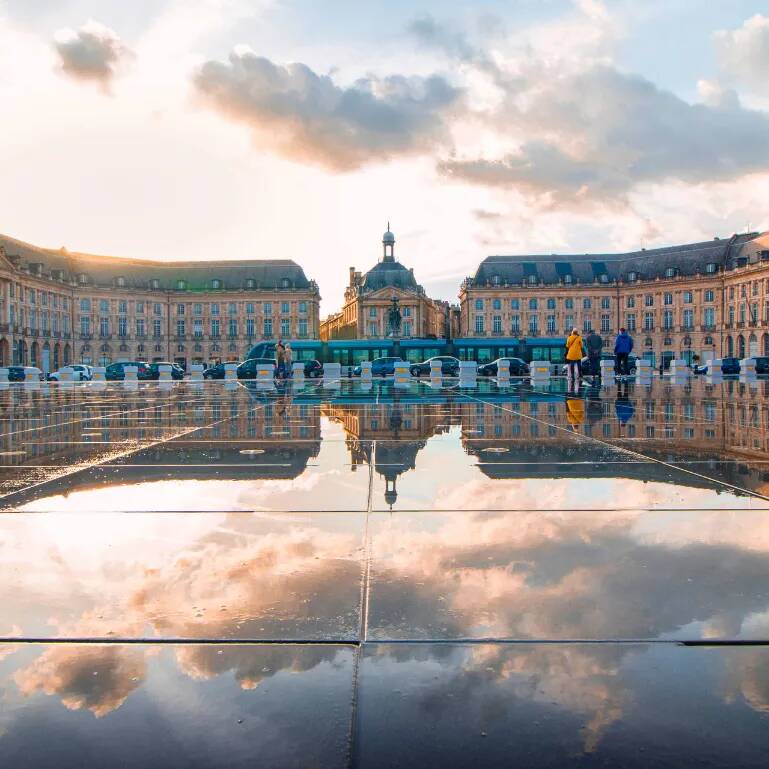 Photo de la place de la Bourse à Bordeaux