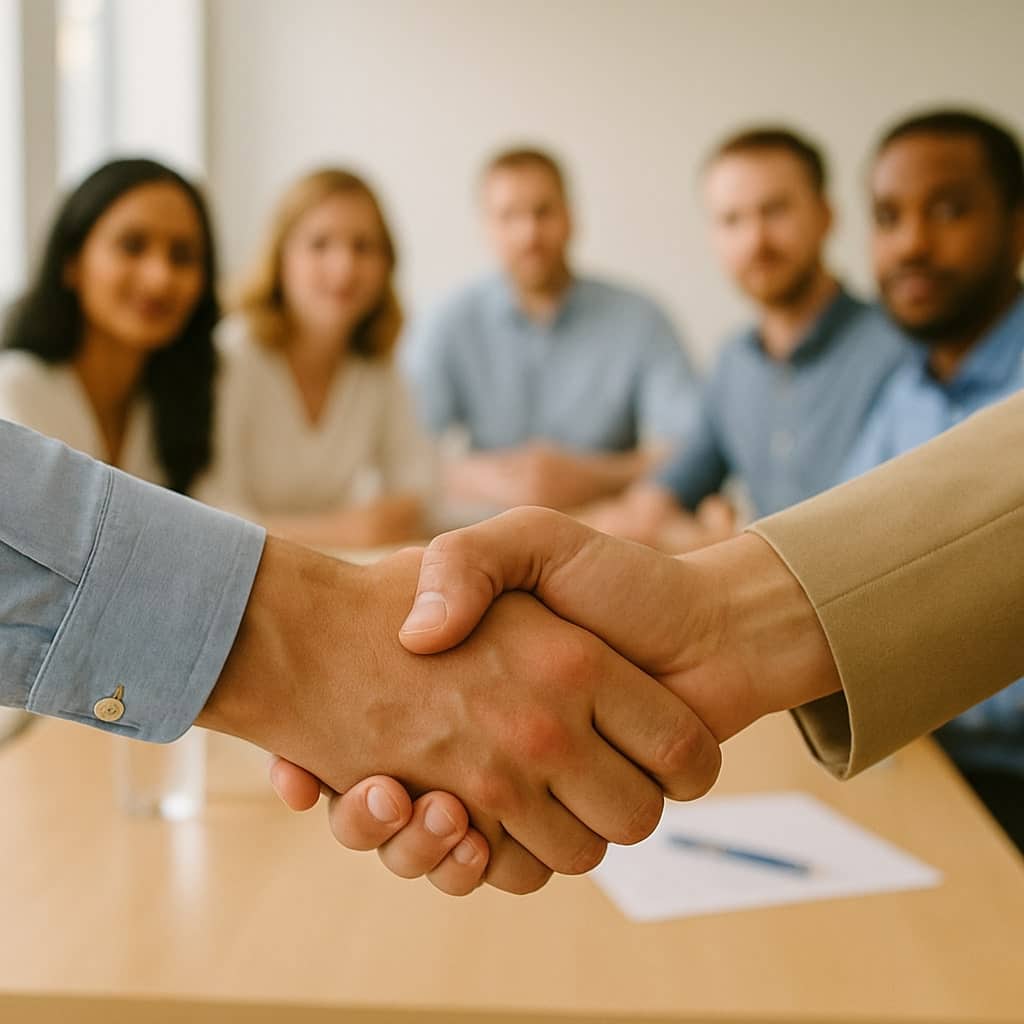 Image de deux mains qui se serrent