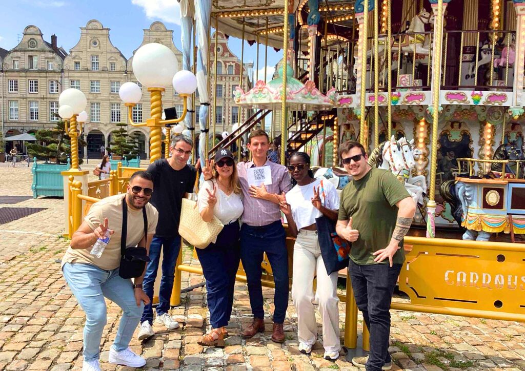 Rallye gourmand dans la ville d'Arras pour une activité de cohésion